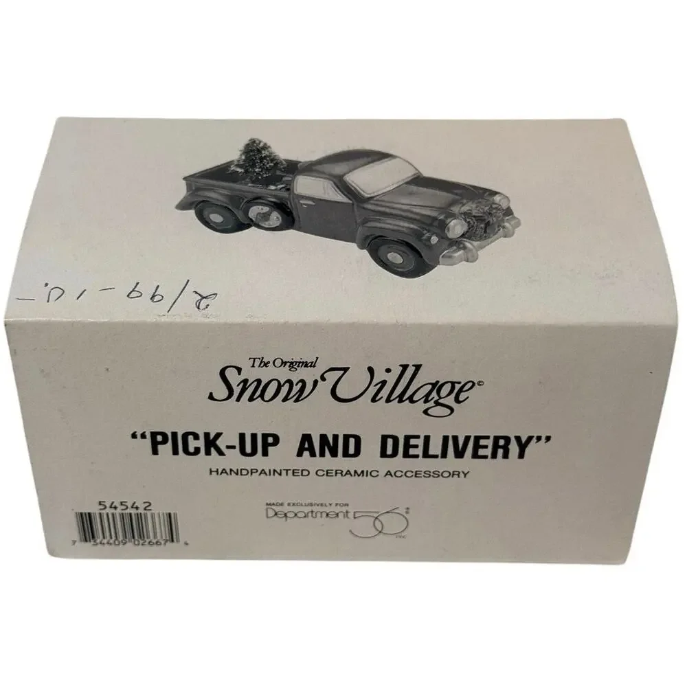 Vintage Department 56 Snow Village Pick-up and Delivery Red Truck 54542 Boxed